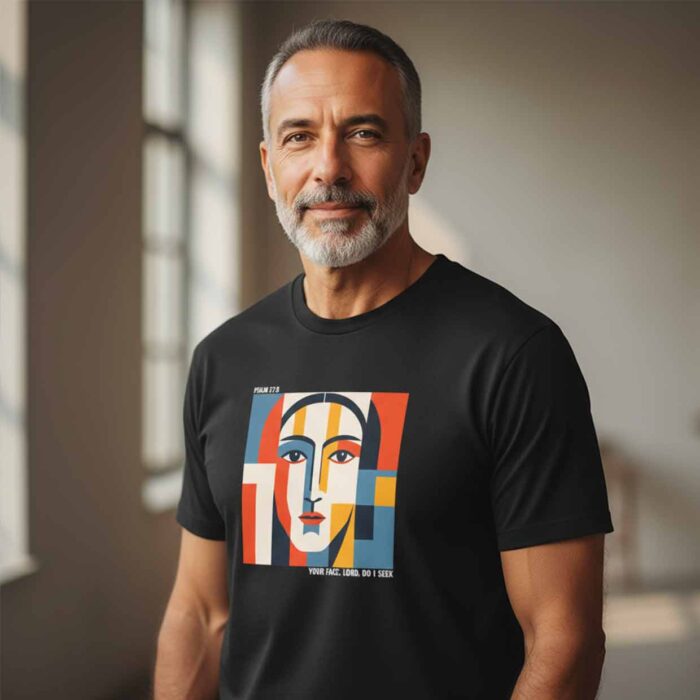 Your-Face,-O-Lord-–-Faith-Inspired-Unisex-T-Shirt-on-a-handsome-man