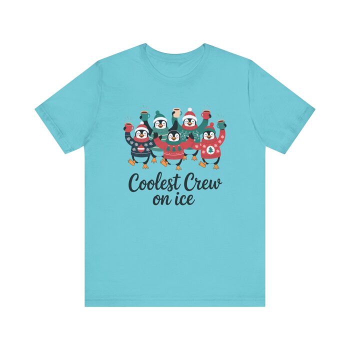 Coolest Crew on Ice – Unisex Christmas T-Shirt blue