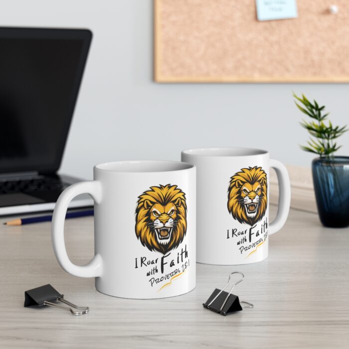 I Roar with Faith – Christian Mug2