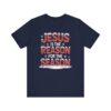 Jesus Is the Reason for the Season – Unisex Christmas T-Shirt Navy