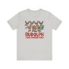 Rudolph Took a Wrong Turn – Unisex Christmas T-Shirt silver