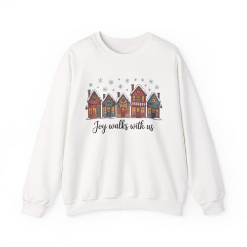 Joy Walks With Us – Unisex Christmas Sweatshirt