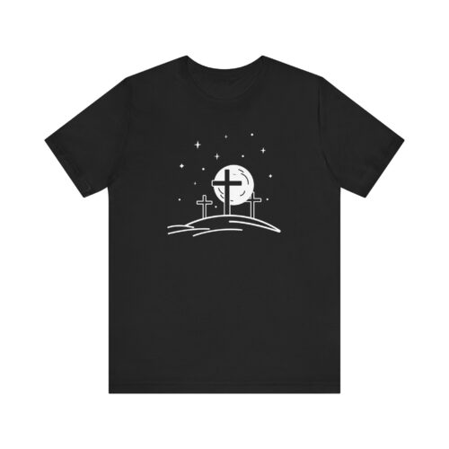 Resurrection Night Cross – Unisex Christian T-Shirt
